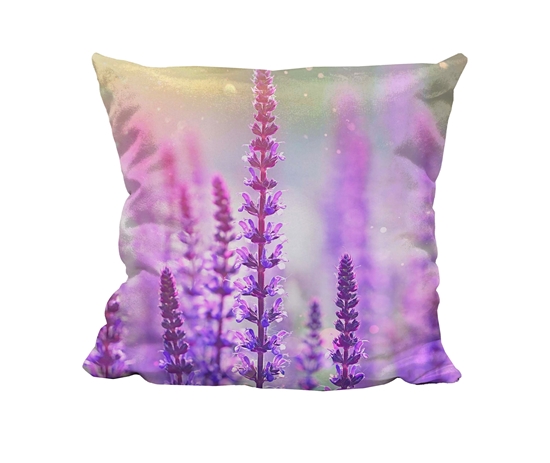 Picture of Purple Salvia Flowers - Cuddle Cushion