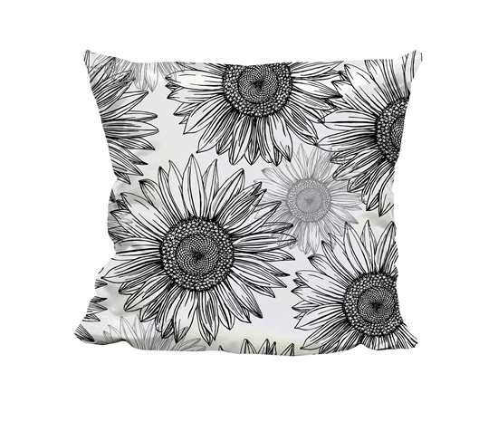 Picture of Black & White Daisy - Cuddle Cushion