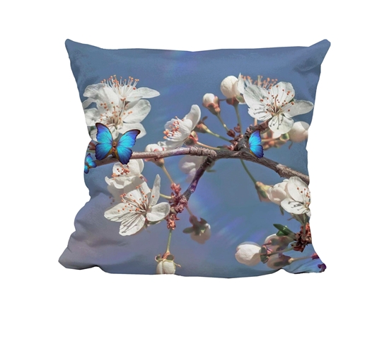 Picture of Blue Butterfly and Blossom - Cuddle Cushion