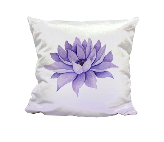 Picture of Purple Lotus - Poem - Cuddle Cushion