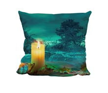 Picture of Pumpkin With Candles - Cuddle Cushion