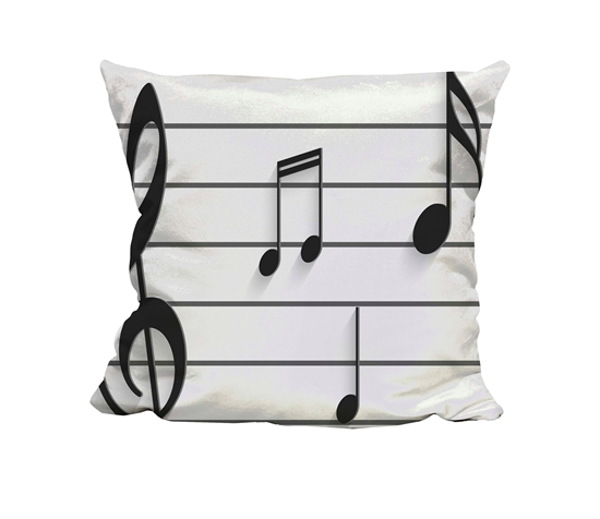 Picture of Music Note Polaroid - Cuddle Cushion