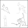 Picture of Dog Line Drawing 